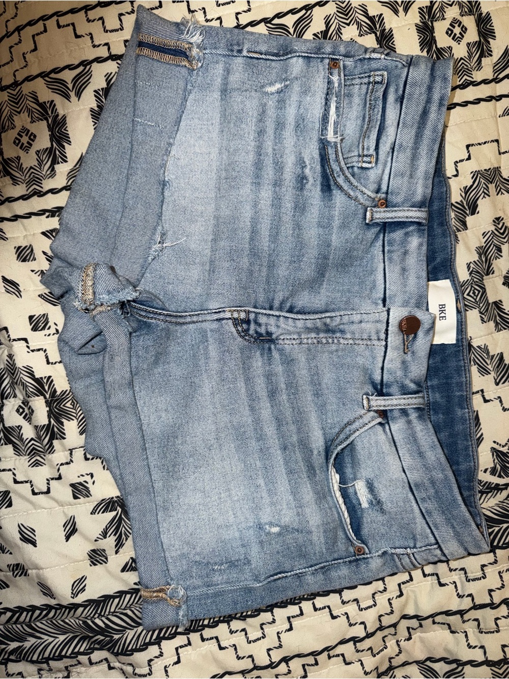 Buckle- Light Blue Distressed Women's Denim Shorts